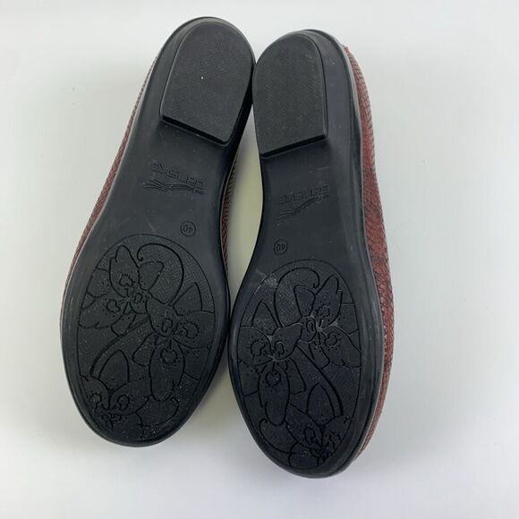 Dansko Olivia Loafer Slip On Wine Purple Leather Snakeskin Comfort Women 40 9.5 - Picture 12 of 14